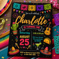 It's Time to Fiesta Birthday Invitation, Mexican Fiesta Party Invite, Fiesta Birthday Invitation, Mexican birthday, Editable Canva , A5