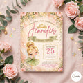 Printable fairy Tinkerbell fairy Birthday Invitation, tinker bell invitation, editable invite, peter pen invite, girl invite template