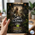 Editable Dinosaur Invitation, DInosaur Birthday Party Invitation, Dinosaur World Invite, T-Rex Party Invite, Jurassic 1st 3rd 5th Birthday
