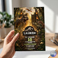 Dinosaur Birthday Invitation – Jurassic Jungle & T-Rex Theme Digital Invite, Editable Canva Template, Roarsome Kids Party, Instant Download.