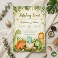Hatching Soon Baby Shower Invitation,Editable Baby Dino Boy Invite,Dinosaur Egg Couples Template Mobile Evite Hsb – Editable Canva Template