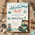 Retirement Party Invitation: Adventure Awaits Theme ,Retirement party invitations, Retirement celebration (Digital Download)