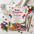 4th of July Celebration Invitation, Lake Party Invite, Editable BBQ invite, Boat Fireworks flyer, Fourth of July, Printable Instant Download