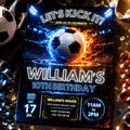 Soccer invitation, Champions League birthday invitation template, FIFA Printable editable invite, sports invite, football party