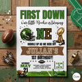 Football 1st Birthday Invitation Template: Julian's Rookie Party (Digital Download)