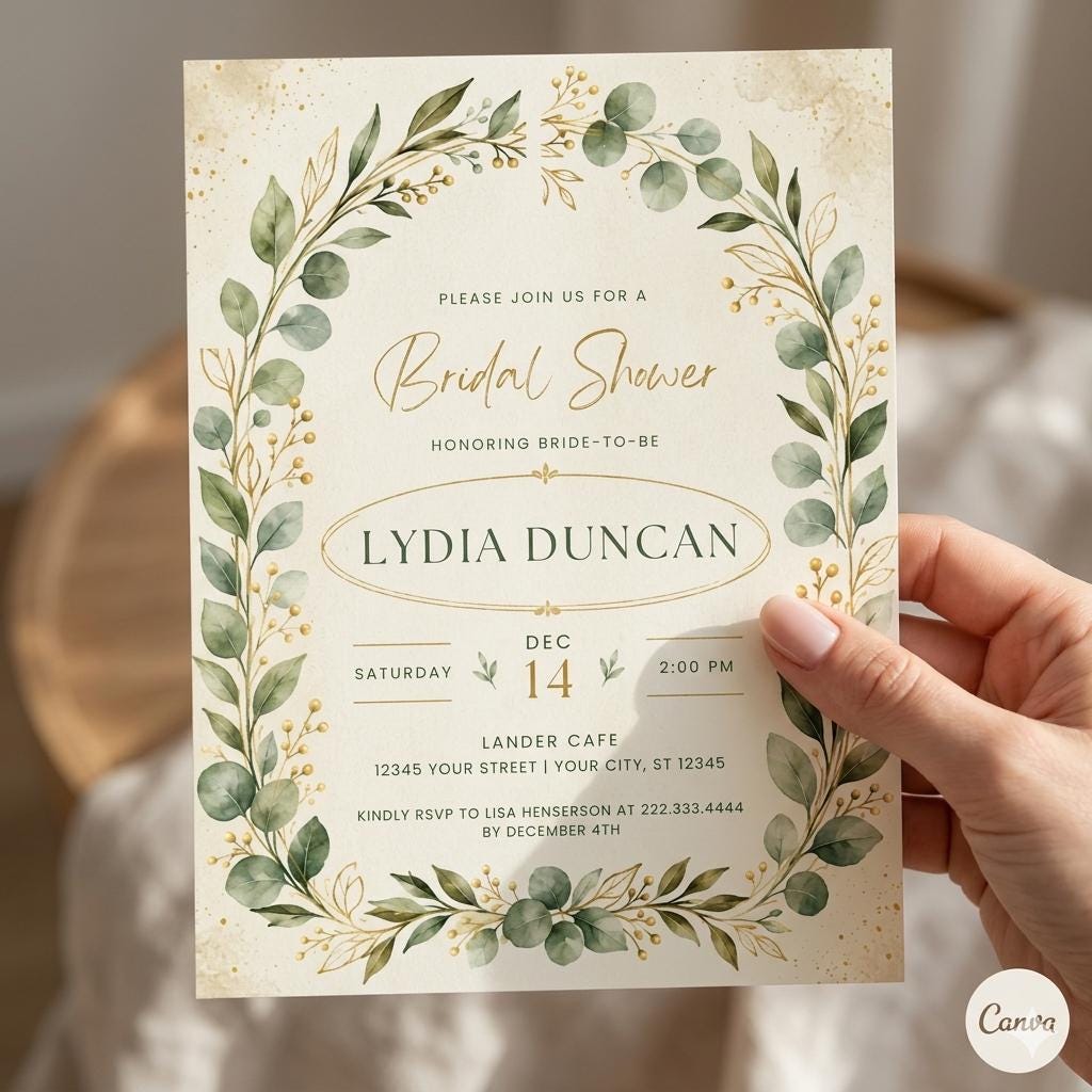 Floral Baby Shower Invitation Template: Pink Floral Baby Shower Invite, Elegant Baby Shower Invitation (Digital Download)