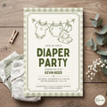 Diaper Party Invitation Template: Customizable Digital Invite (Canva)