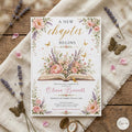 A New Chapter Begins Baby Shower Invitation, Storybook Baby Shower Invite, Gender Neutral, Bridal Shower Invitation, Editable Canva Template