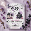 Editable Halloween Baby Shower Invitation: Little Boo Girl Sprinkle Template (Digital Download)