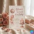Editable Thirteenth Birthday Invitation Template: 13th Birthday Party Invite , Teen Girl , Blue Birthday Invitation (Digital Download)