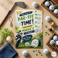 Golf Birthday Invitation, Let's Par Tee Golf Birthday Invite, Golf Birthday Party Invites, Editable 5x7 Canva Template